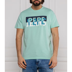 Pepe Jeans pánské tyrkysové tričko Micah - S (518)